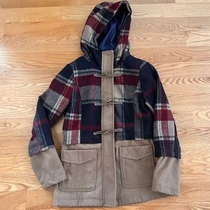 Rampage NWOT Winter Hooded Toggle Coat (M)